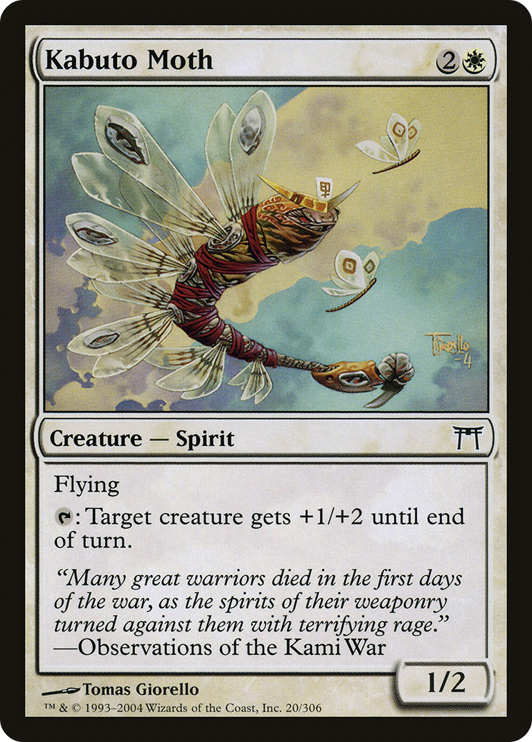 Kabuto Moth (CHK-020) - Champions of Kamigawa Foil