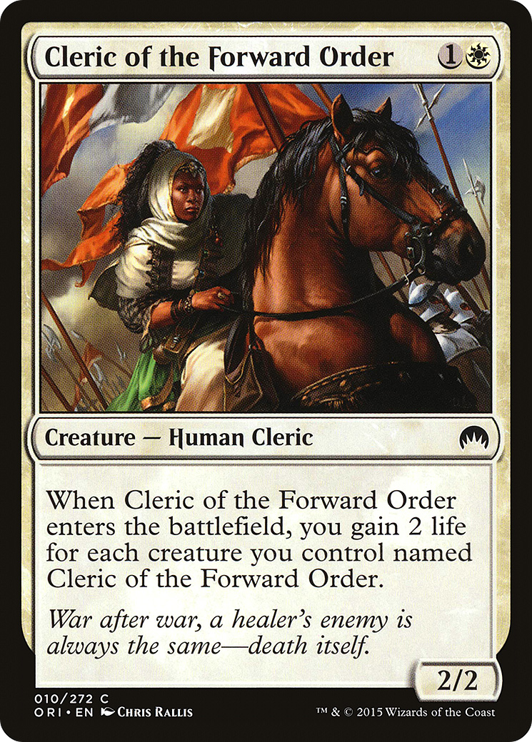Cleric of the Forward Order (ORI-010) - Magic Origins Foil