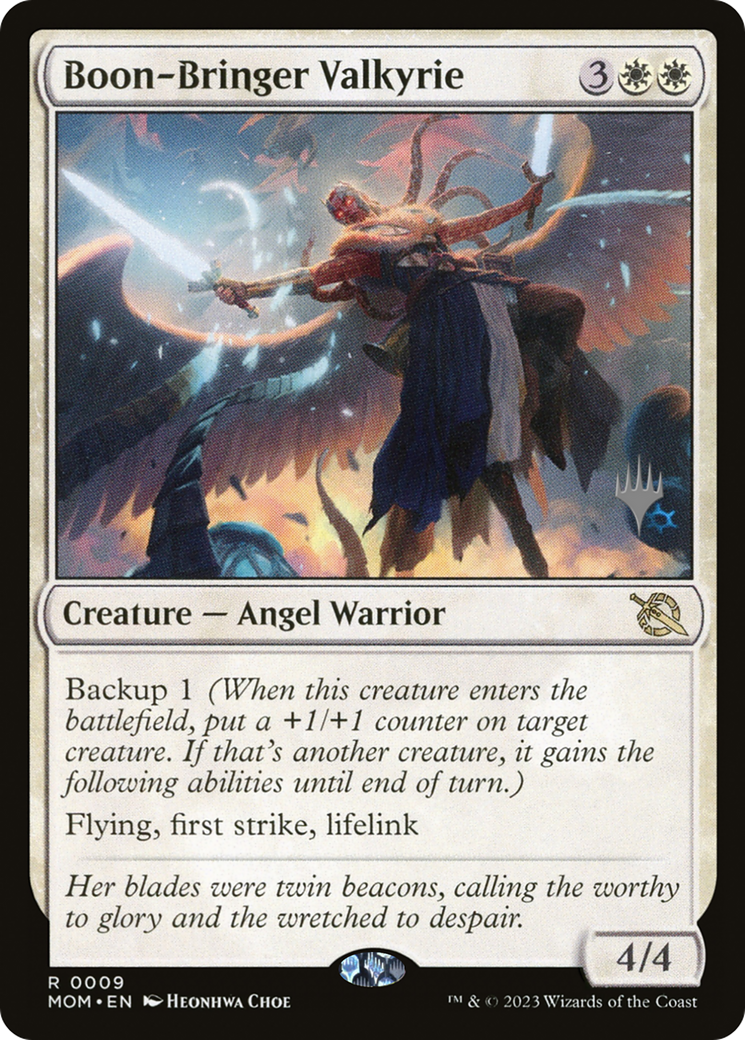 Boon-Bringer Valkyrie (PPMOM-09P) - March of the Machine Promos Foil
