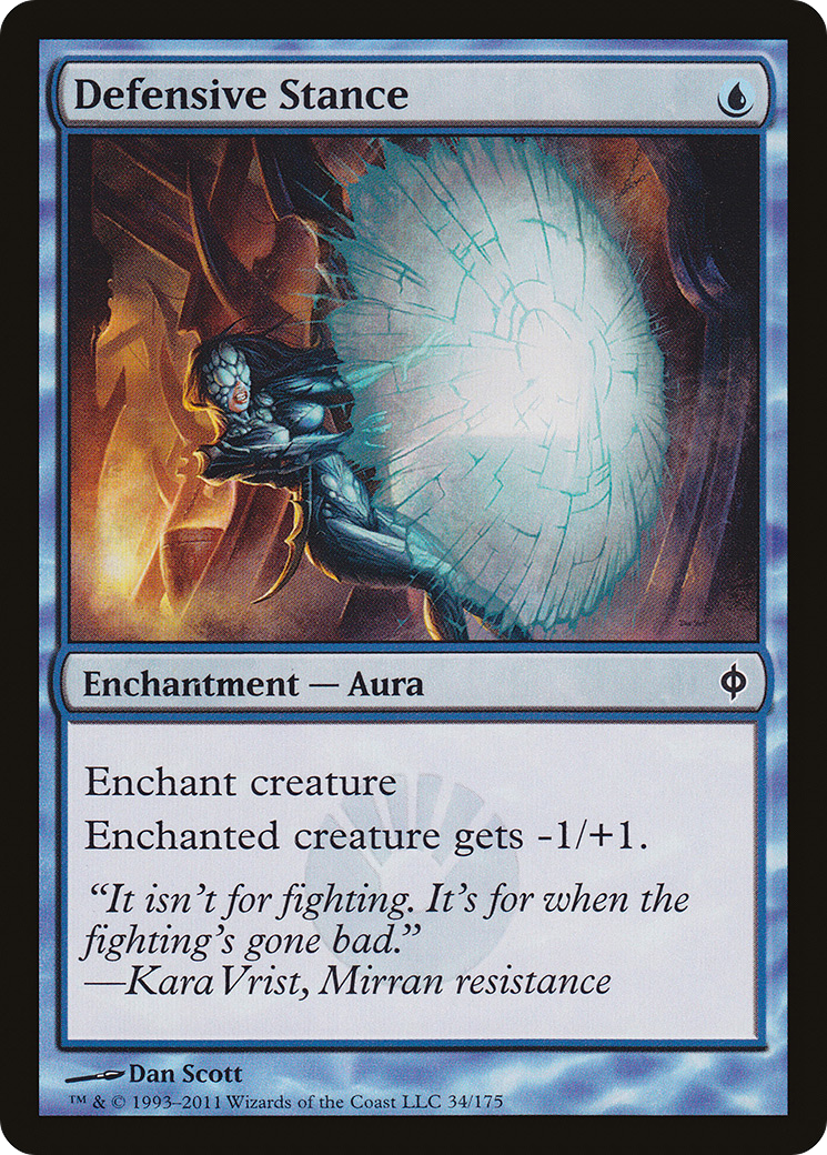 Defensive Stance (NPH-034) - New Phyrexia Foil