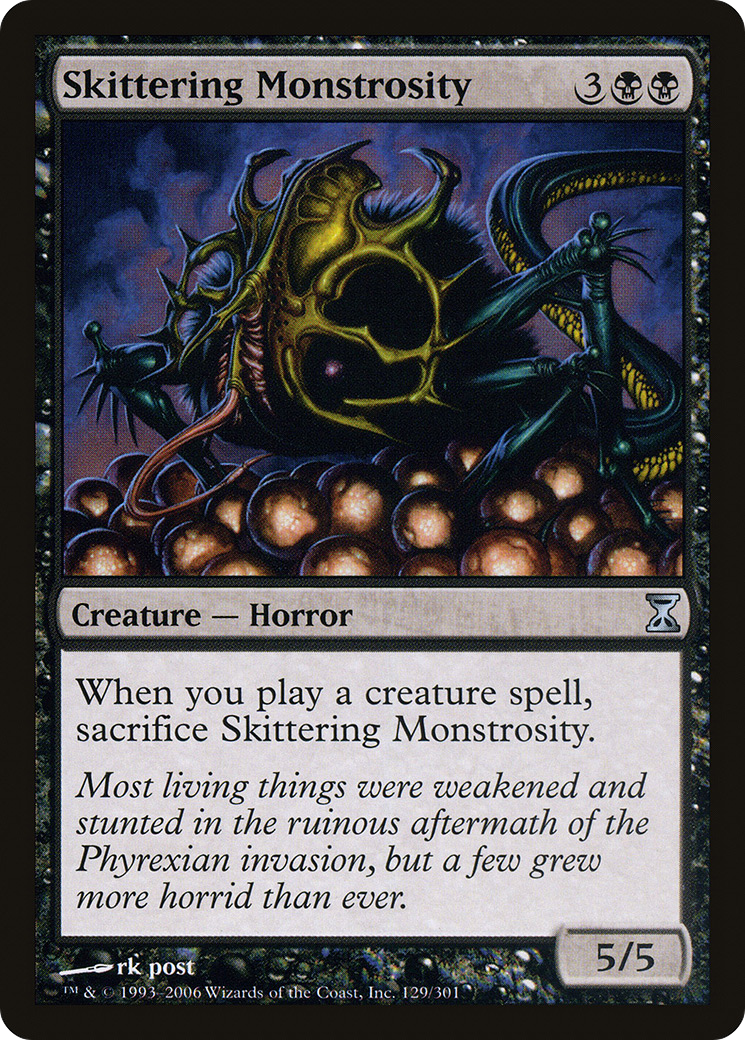 Skittering Monstrosity (TSP-129) - Time Spiral Foil