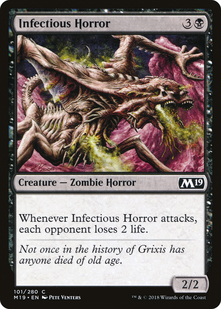 Infectious Horror (M19-101) - Core Set 2019 Foil