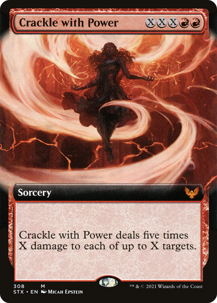 Crackle with Power (STX-308) - Strixhaven: School of Mages: (Extended Art) Foil