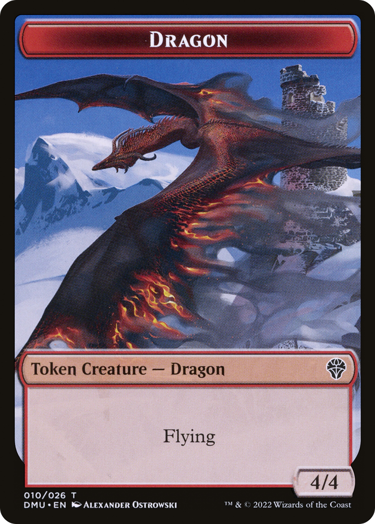 Dragon (DMU-010) - Dominaria United Tokens Foil