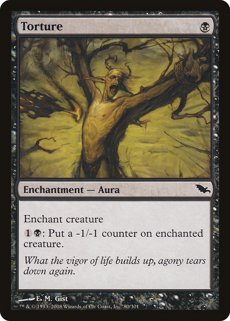 Torture (SHM-080) - Shadowmoor Foil
