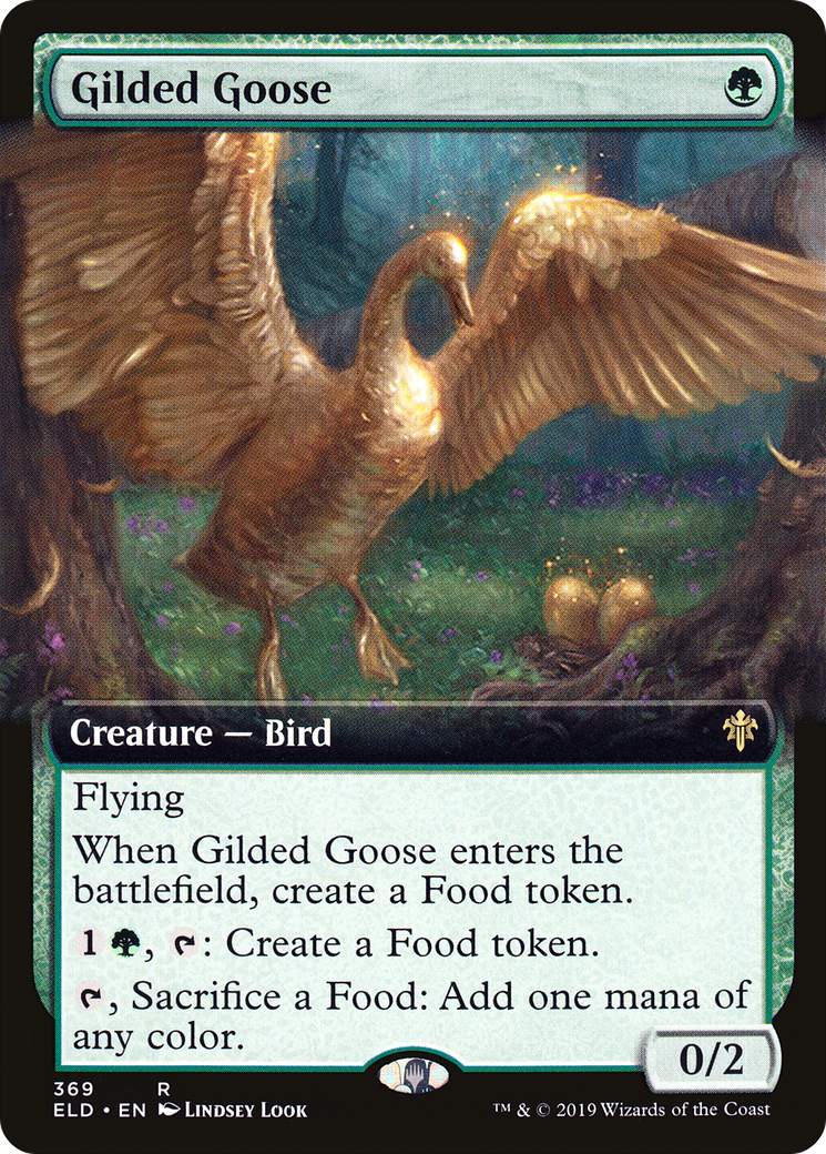 Gilded Goose (ELD-369) - Throne of Eldraine: (Extended Art) Foil