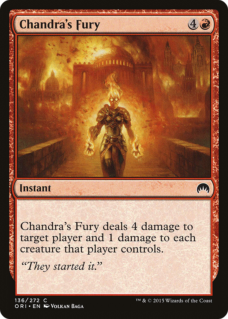 Chandra's Fury (ORI-136) - Magic Origins