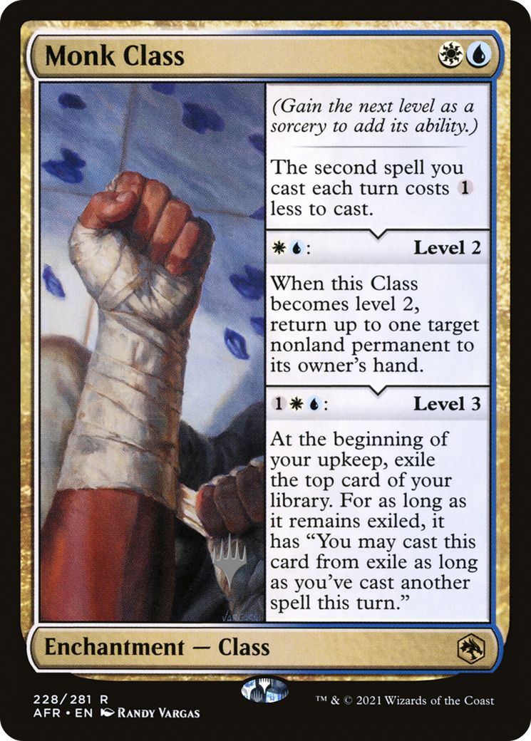Monk Class (PPAFR-228P) - Adventures in the Forgotten Realms Promos
