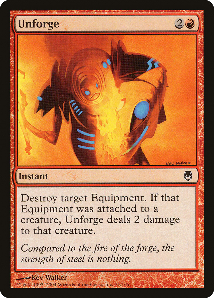 Unforge (DST-071) - Darksteel Foil