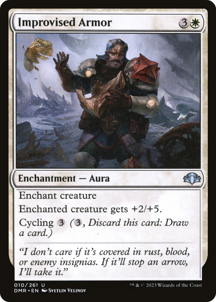 Improvised Armor (DMR-010) - Dominaria Remastered Foil