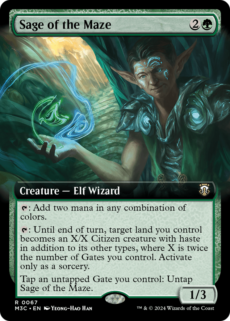 Sage of the Maze (M3C-067) - Modern Horizons 3 Commander: (Extended Art)