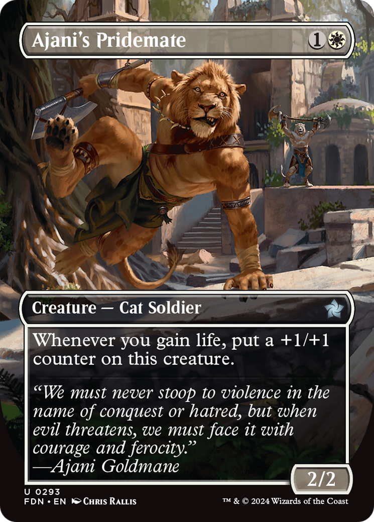 Ajani's Pridemate (FDN-293) - Foundations (Borderless)