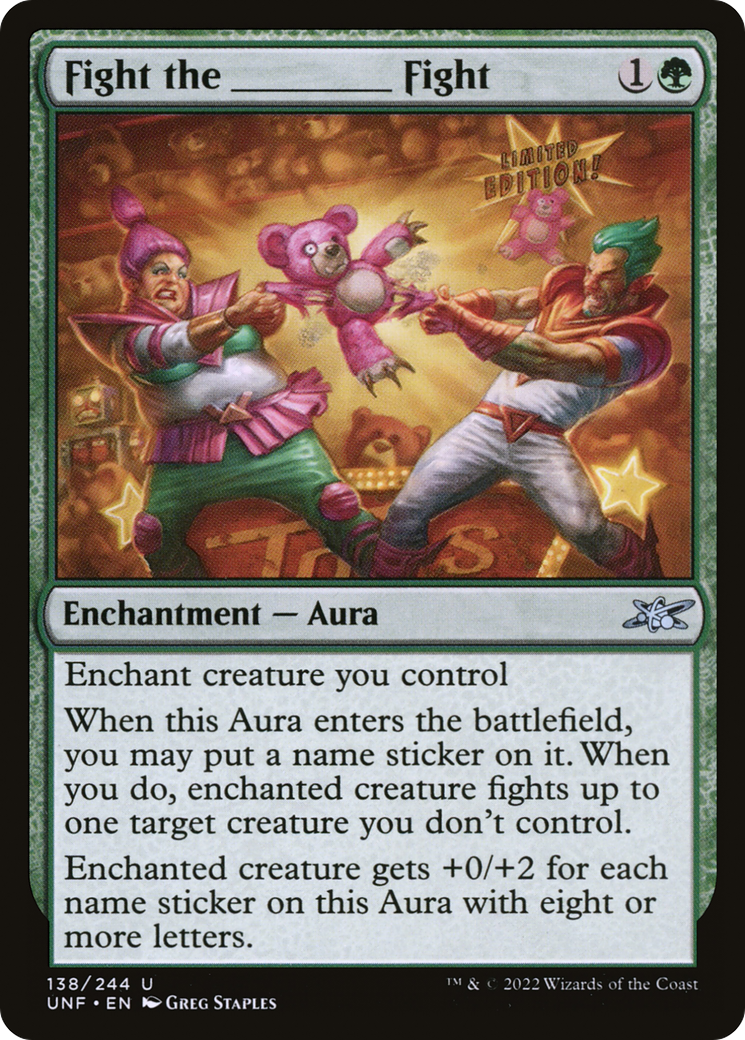 Fight the _____ Fight (UNF-138) - Unfinity Foil