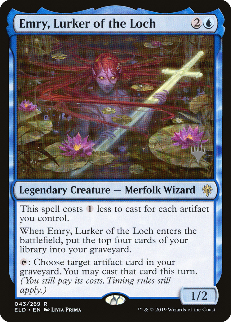 Emry, Lurker of the Loch (PPELD-043) - Throne of Eldraine Promos