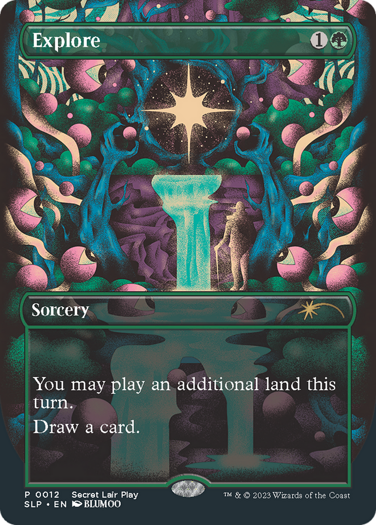 Explore (SLP-012) - Secret Lair Showdown (Borderless) Foil
