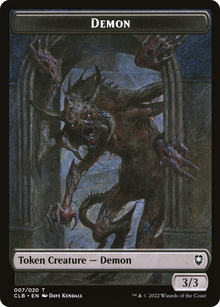 Demon (CLB-007) - Battle for Baldur's Gate Tokens