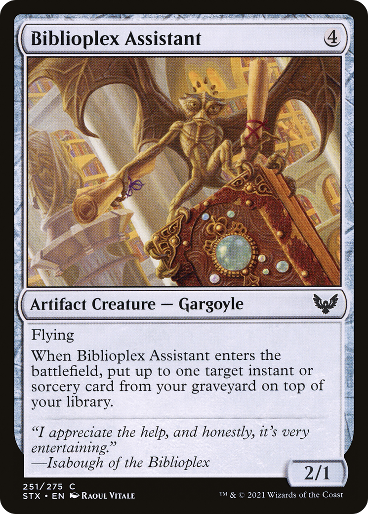 Biblioplex Assistant (STX-251) - Strixhaven: School of Mages