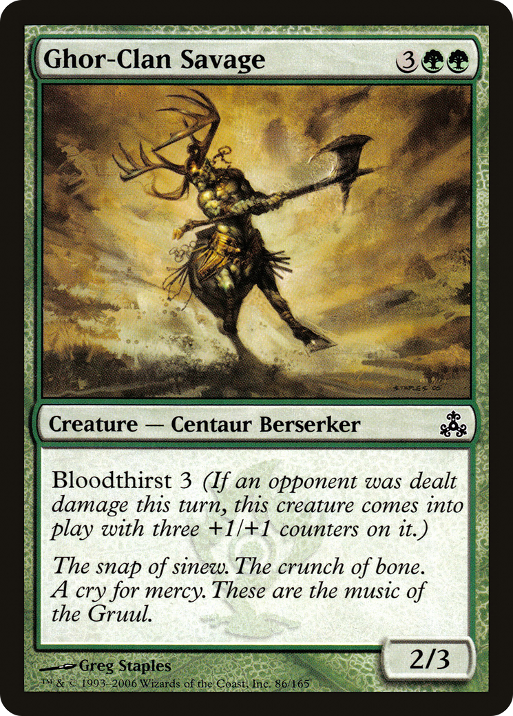 Ghor-Clan Savage (GPT-086) - Guildpact