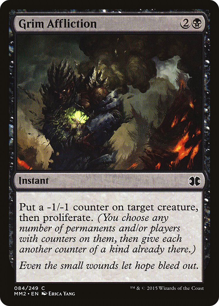 Grim Affliction (MM2-084) - Modern Masters 2015 Foil