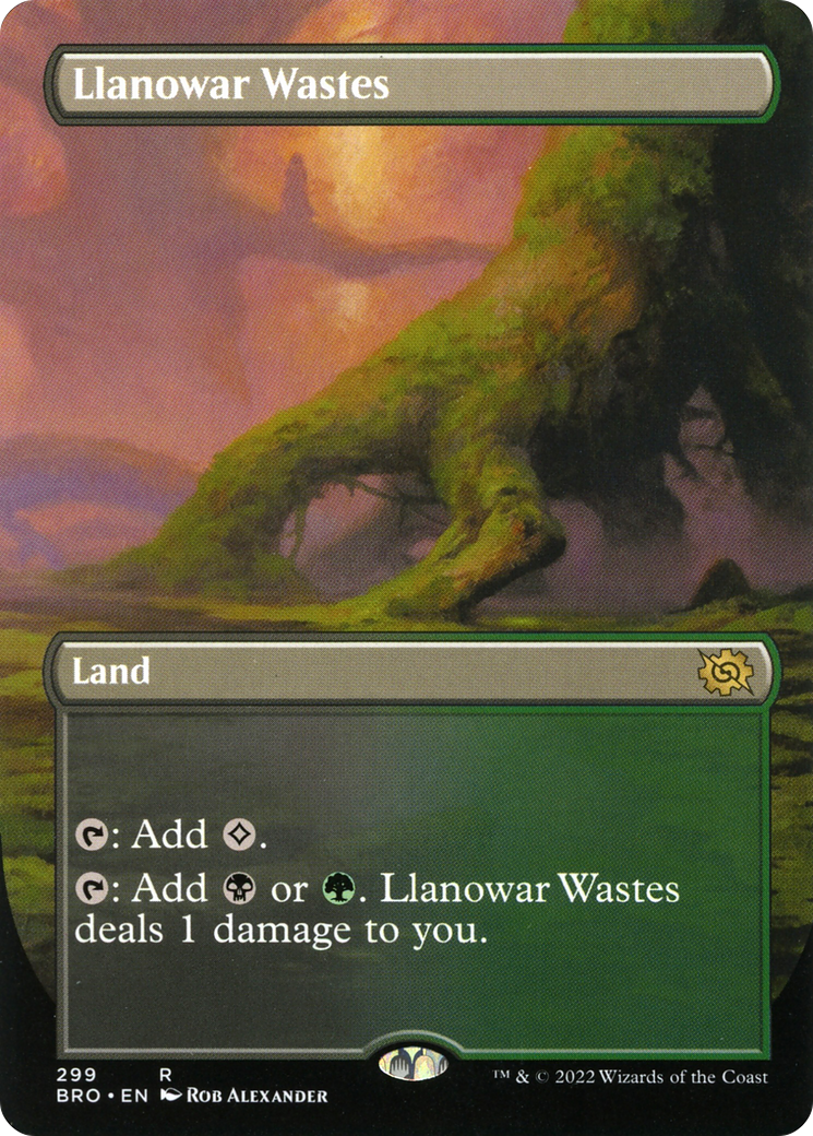 Llanowar Wastes (BRO-299) - The Brothers' War (Borderless)