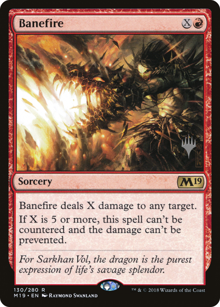 Banefire (PPM20-130P) - Core Set 2019 Promos Foil
