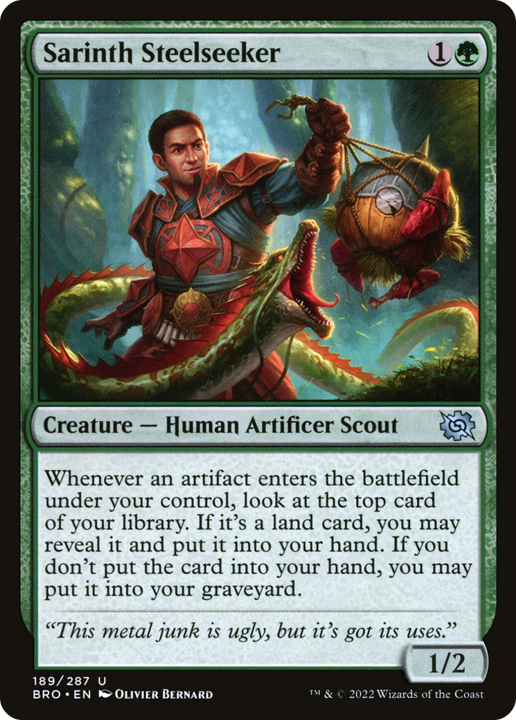 Sarinth Steelseeker (BRO-189) - The Brothers' War Foil
