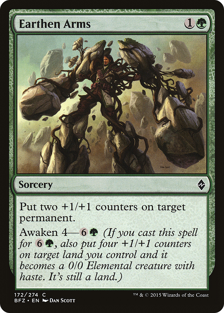 Earthen Arms (BFZ-172) - Battle for Zendikar