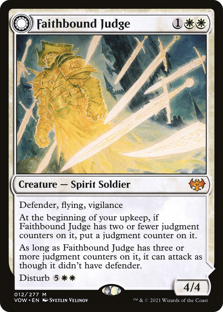 Faithbound Judge // Sinner's Judgment (VOW-012) - Innistrad: Crimson Vow: (Double Faced Transform) Foil