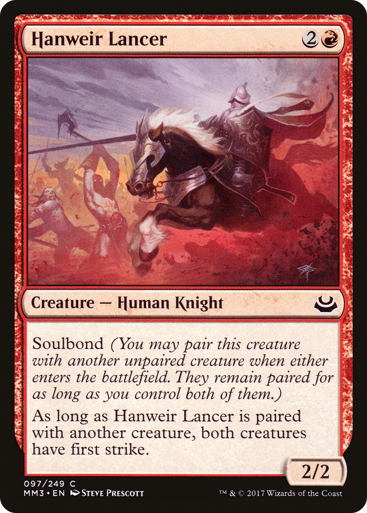 Hanweir Lancer (MM3-097) - Modern Masters 2017 Foil