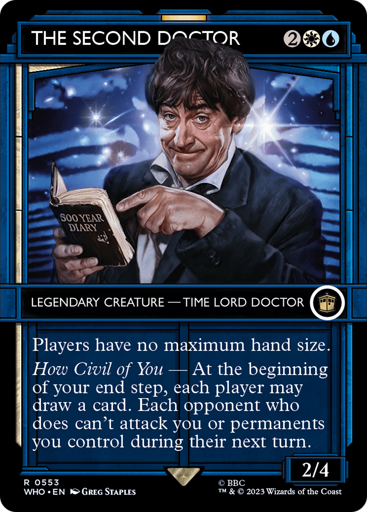 The Second Doctor (WHO-553) - Doctor Who: (Showcase) (Borderless)