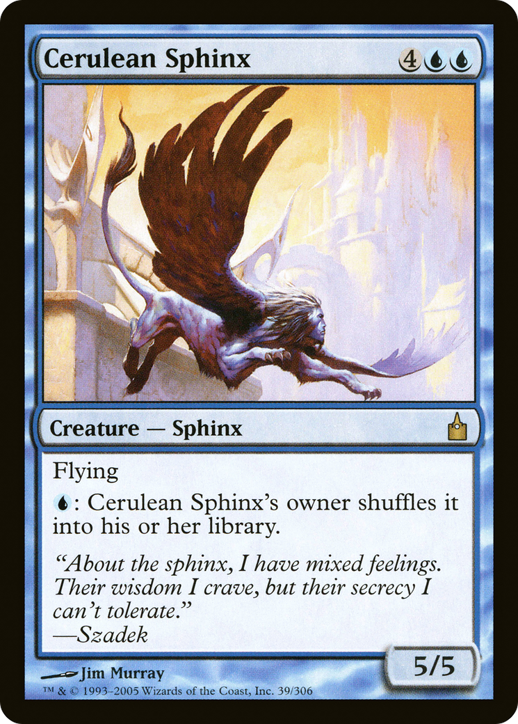 Cerulean Sphinx (RAV-039) - Ravnica: City of Guilds
