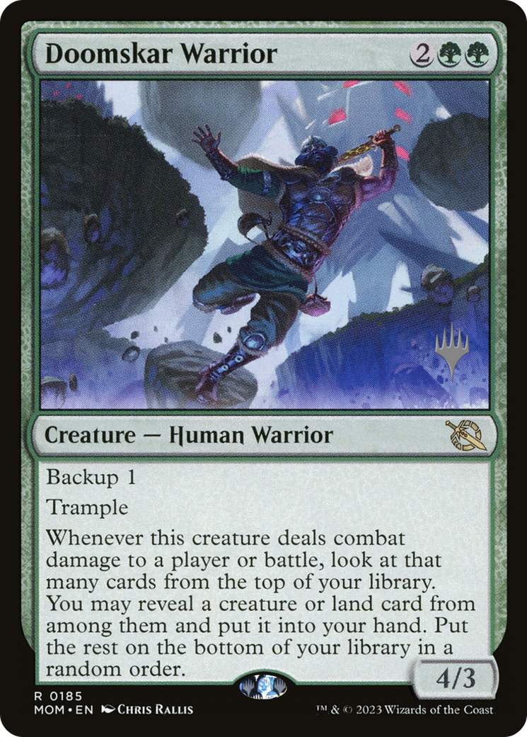 Doomskar Warrior (PPMOM-185P) - March of the Machine Promos Foil