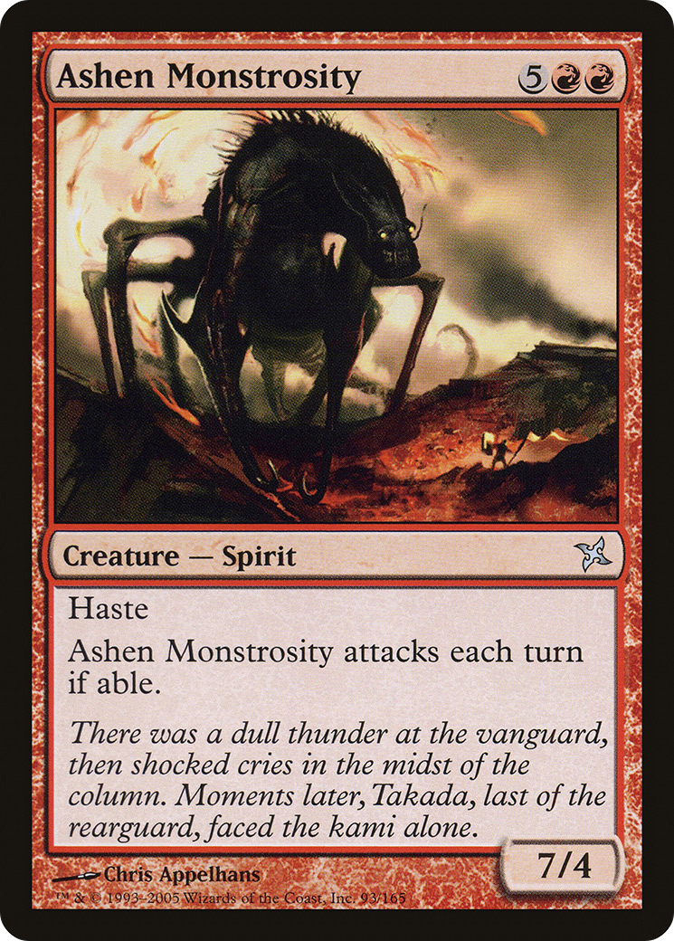Ashen Monstrosity (BOK-093) - Betrayers of Kamigawa Foil