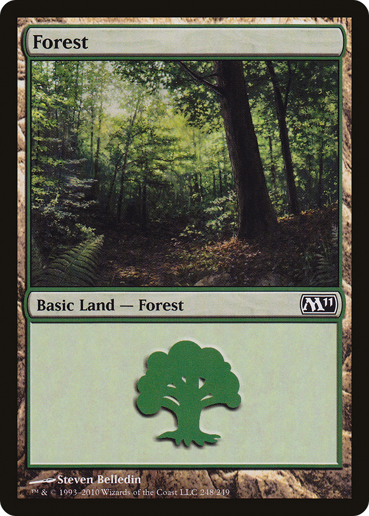 Forest (M11-248) - Magic 2011 Foil