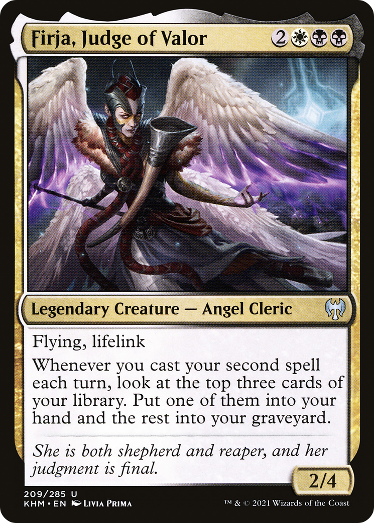 Firja, Judge of Valor (KHM-209) - Kaldheim Foil