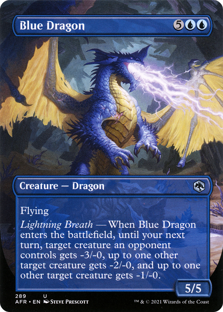 Blue Dragon (AFR-289) - Adventures in the Forgotten Realms (Borderless)