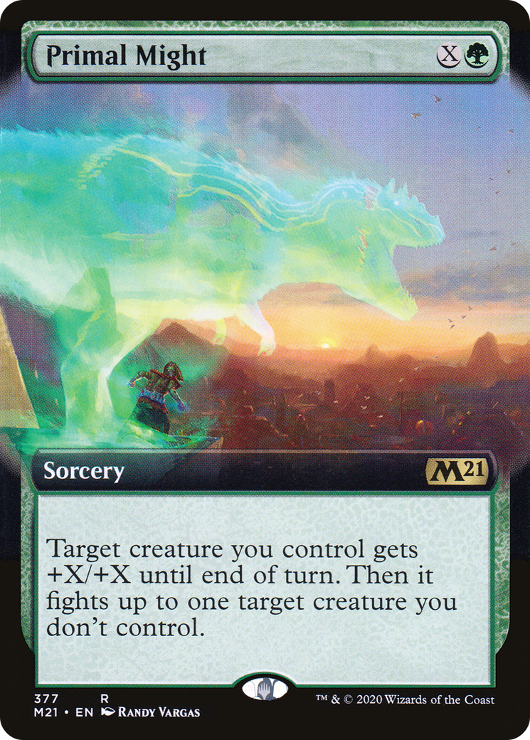 Primal Might (M21-377) - Core Set 2021: (Extended Art) Foil