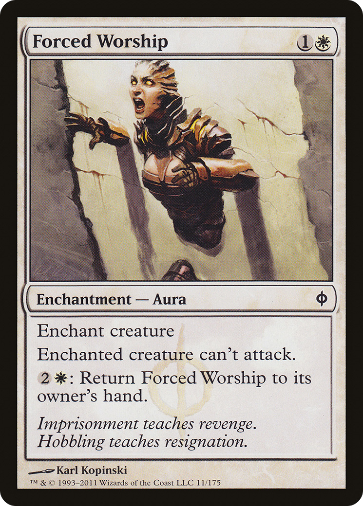Forced Worship (NPH-011) - New Phyrexia Foil
