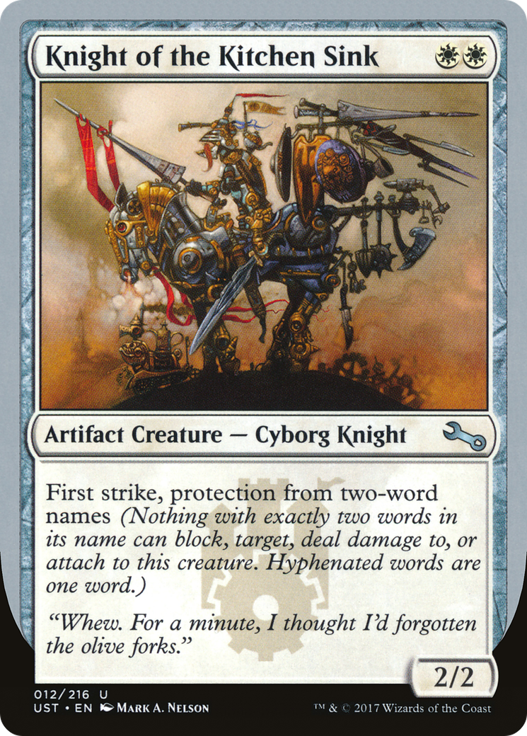 Knight of the Kitchen Sink (UST-12E) - Unstable