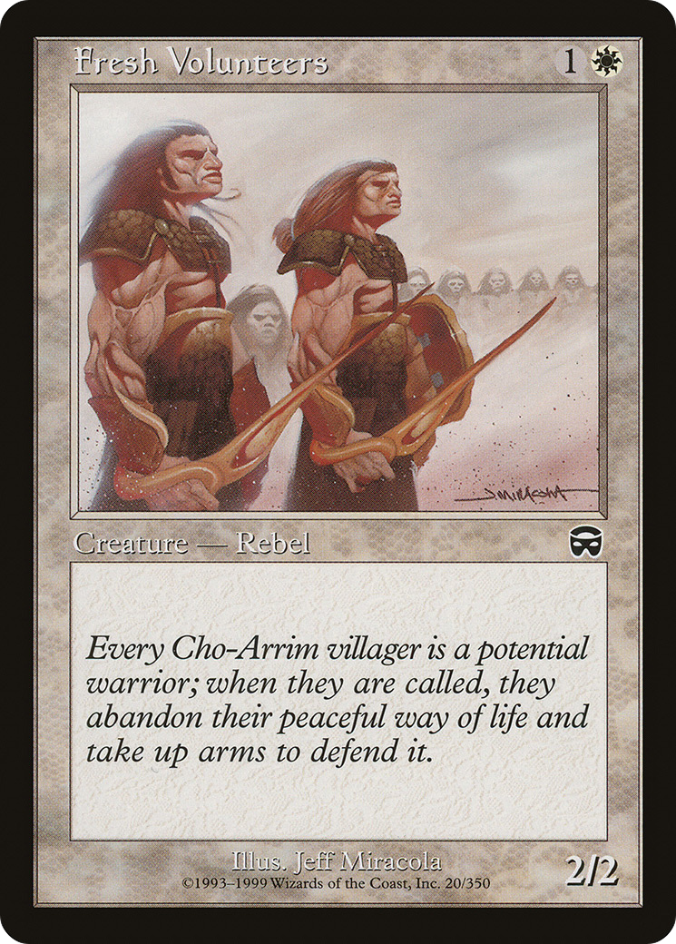 Fresh Volunteers (MMQ-020) - Mercadian Masques