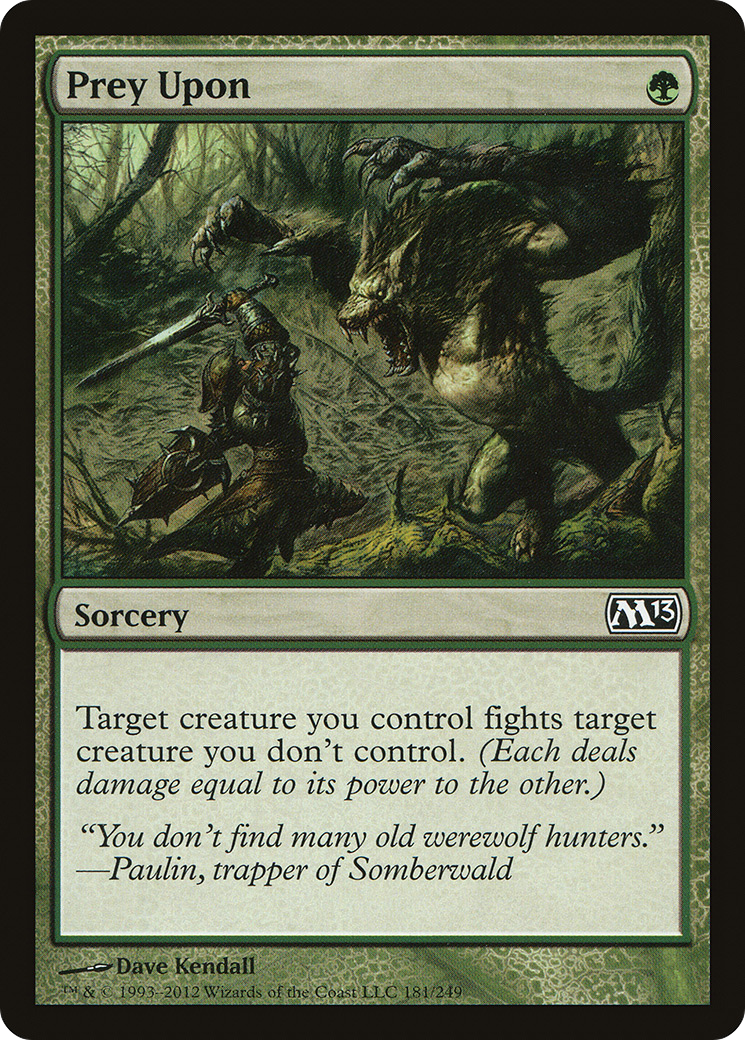 Prey Upon (M13-181) - Magic 2013