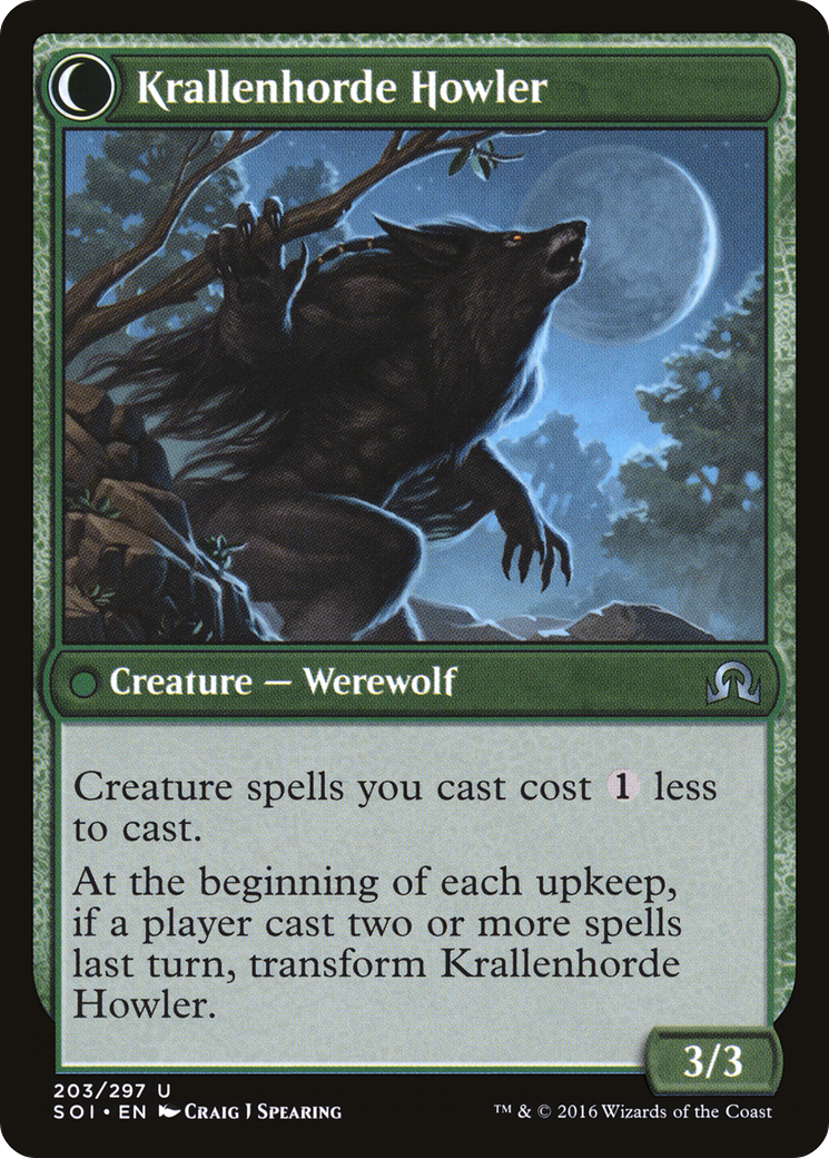 Duskwatch Recruiter // Krallenhorde Howler (SOI-203) - Shadows over Innistrad: (Double Faced Transform)