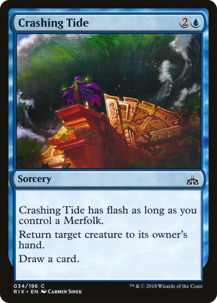 Crashing Tide (RIX-034) - Rivals of Ixalan Foil