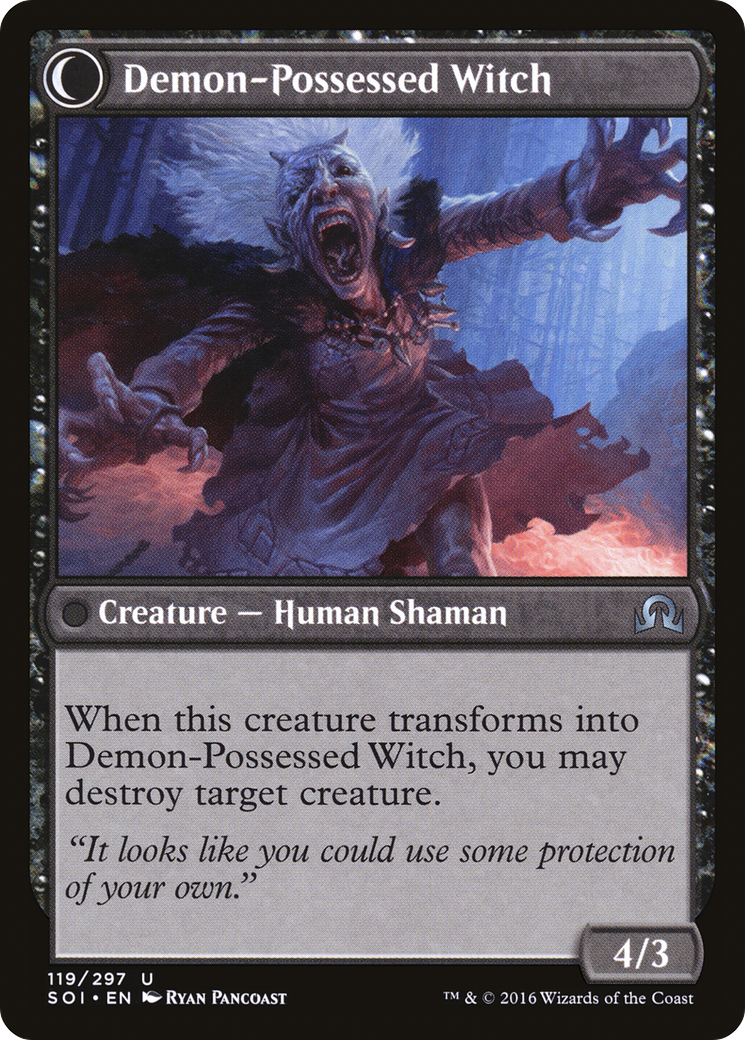 Kindly Stranger // Demon-Possessed Witch (SOI-119) - Shadows over Innistrad: (Double Faced Transform) Foil