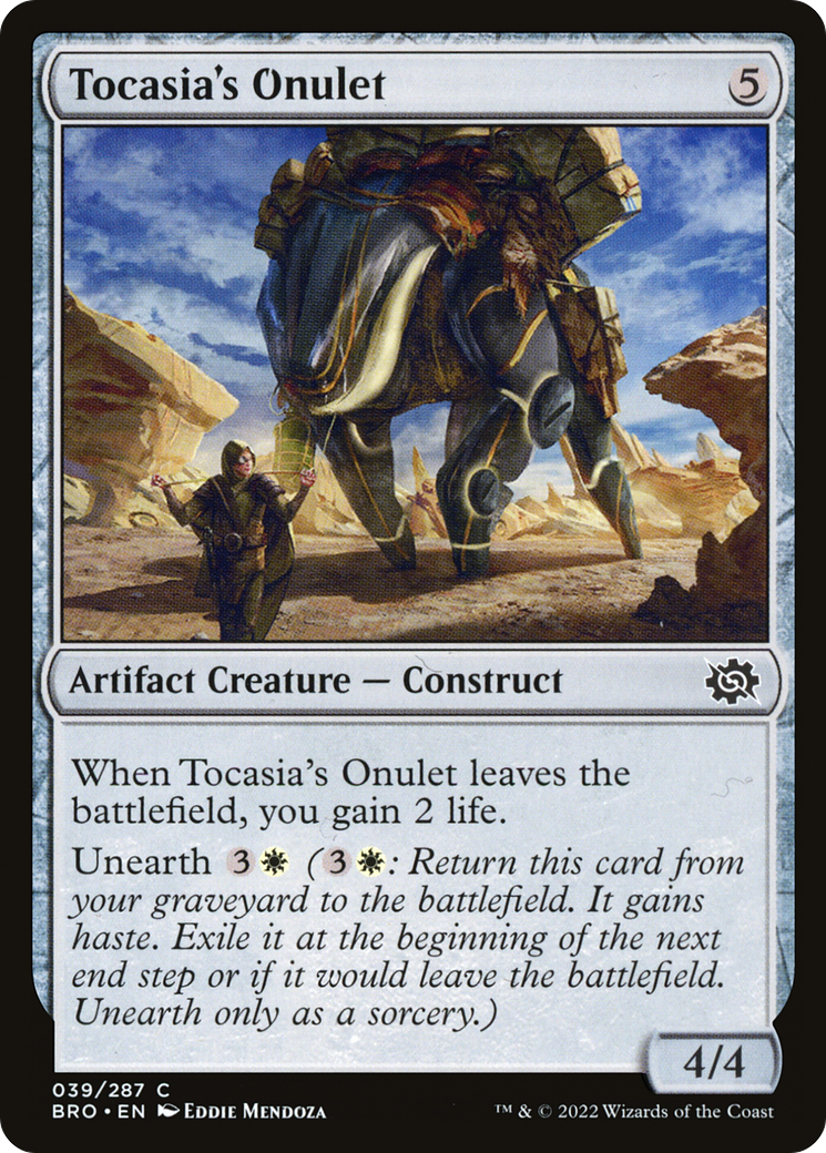 Tocasia's Onulet (BRO-039) - The Brothers' War Foil