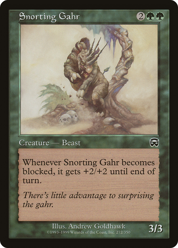 Snorting Gahr (MMQ-272) - Mercadian Masques