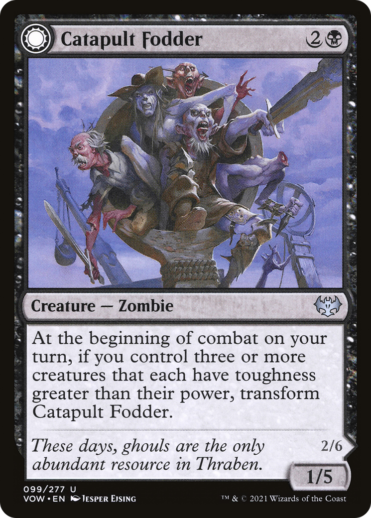 Catapult Fodder // Catapult Captain (VOW-099) - Innistrad: Crimson Vow: (Double Faced Transform)