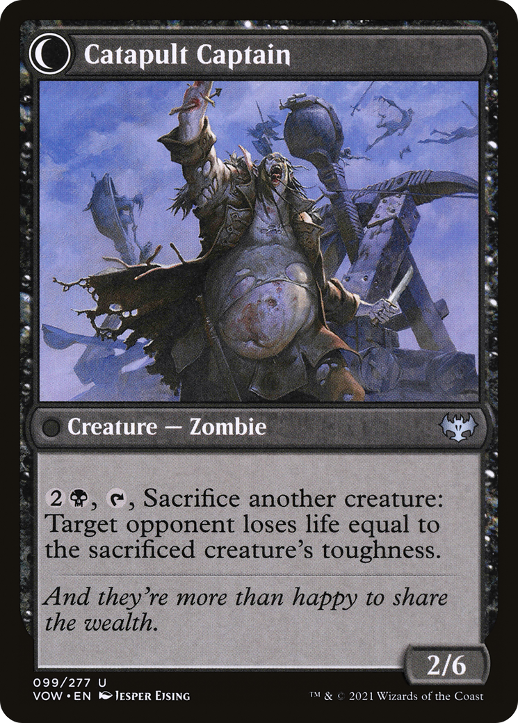 Catapult Fodder // Catapult Captain (VOW-099) - Innistrad: Crimson Vow: (Double Faced Transform)