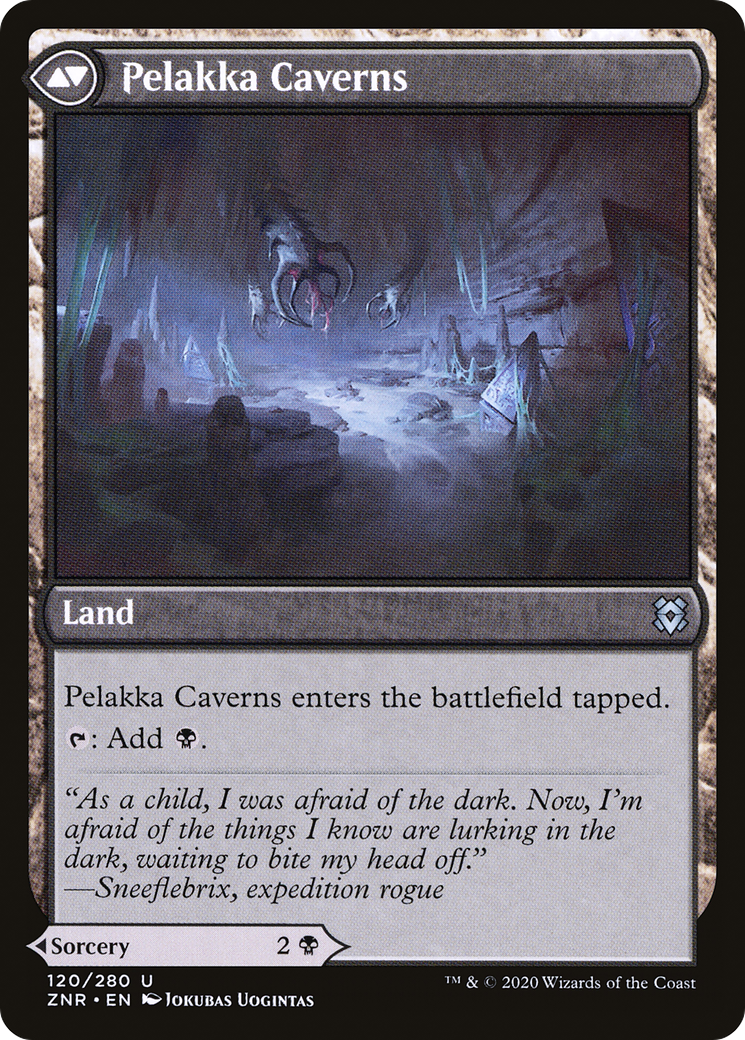 Pelakka Predation // Pelakka Caverns (ZNR-120) - Zendikar Rising