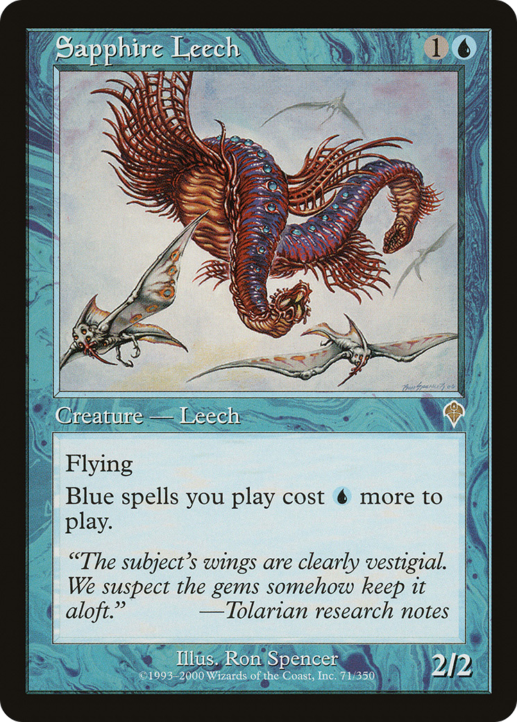 Sapphire Leech (INV-071) - Invasion Foil